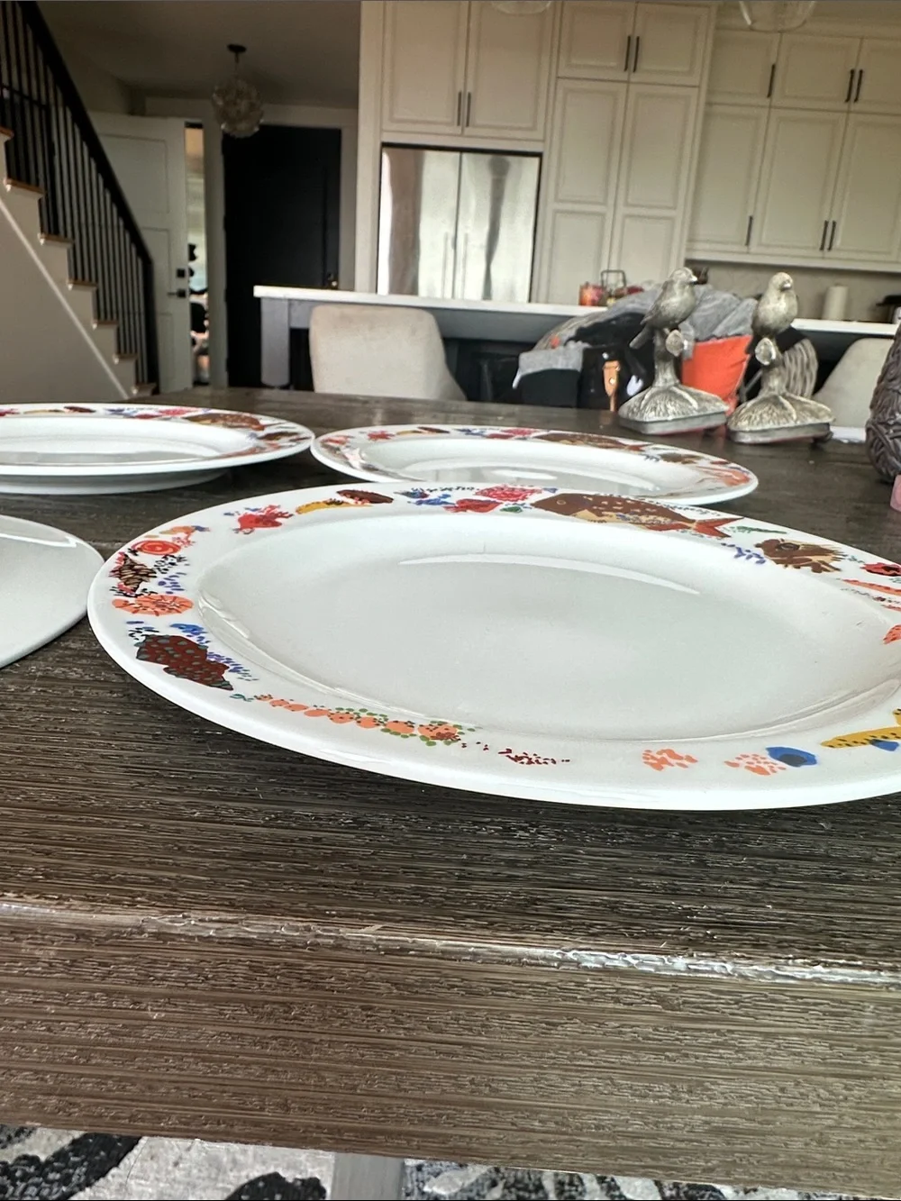 Nikko Japan vintage perceptions collectible set of four dinner plates 9D sea lif